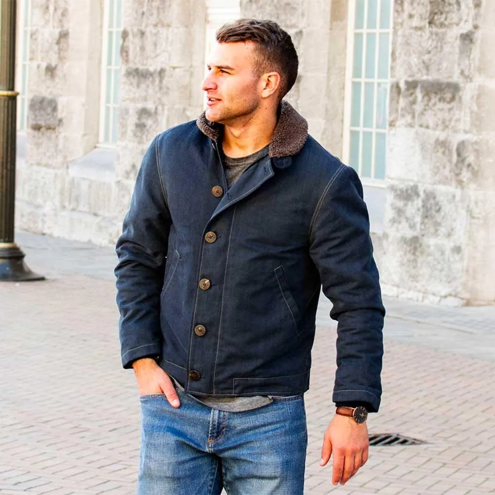 Cockpit USA Mens USN N1 Bedford Cord Deck Jacket Sage XLARGE - Final Sale Ships Same Day