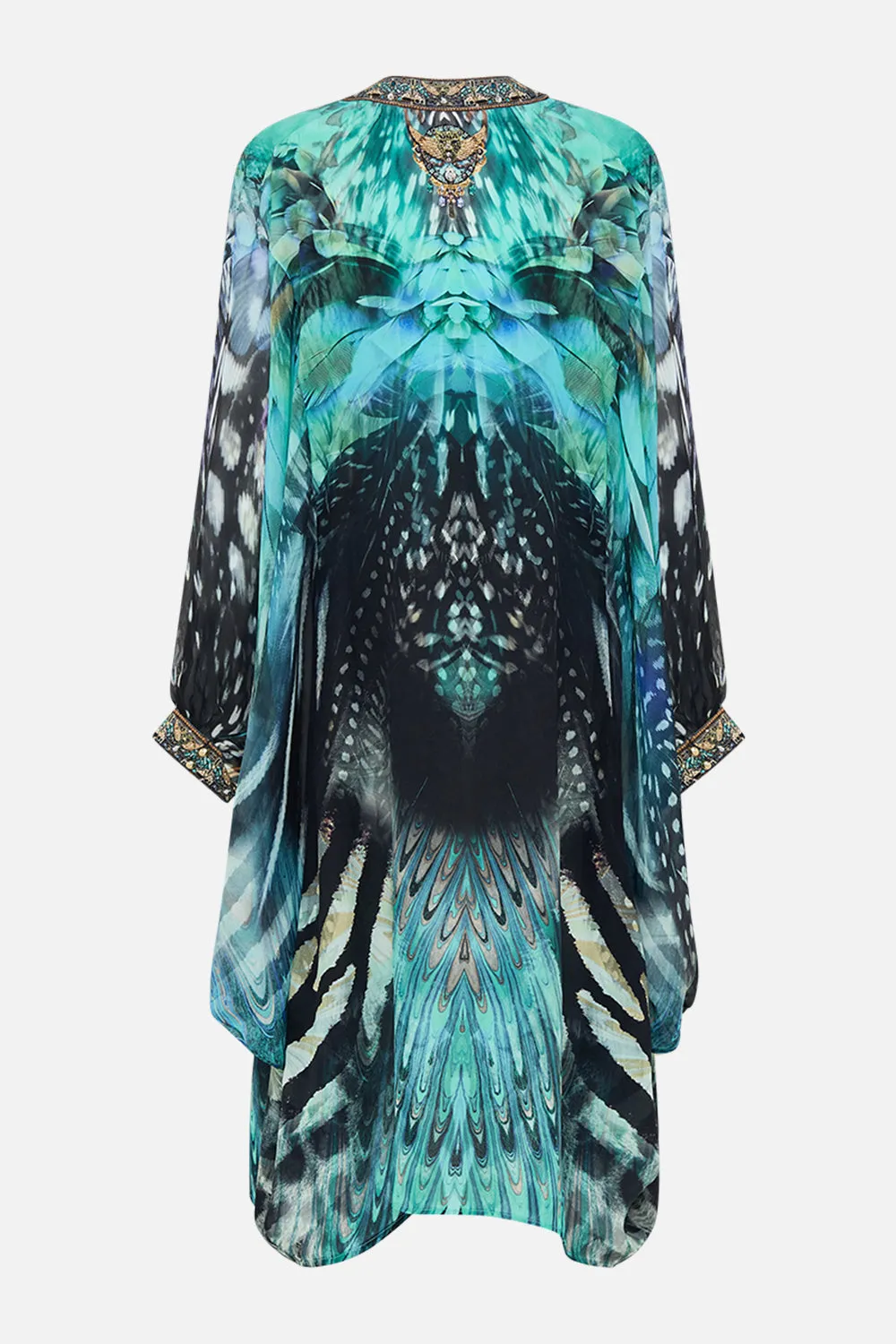 DRAMATIC SLEEVE COCOON LAYER AZURE ALLURE