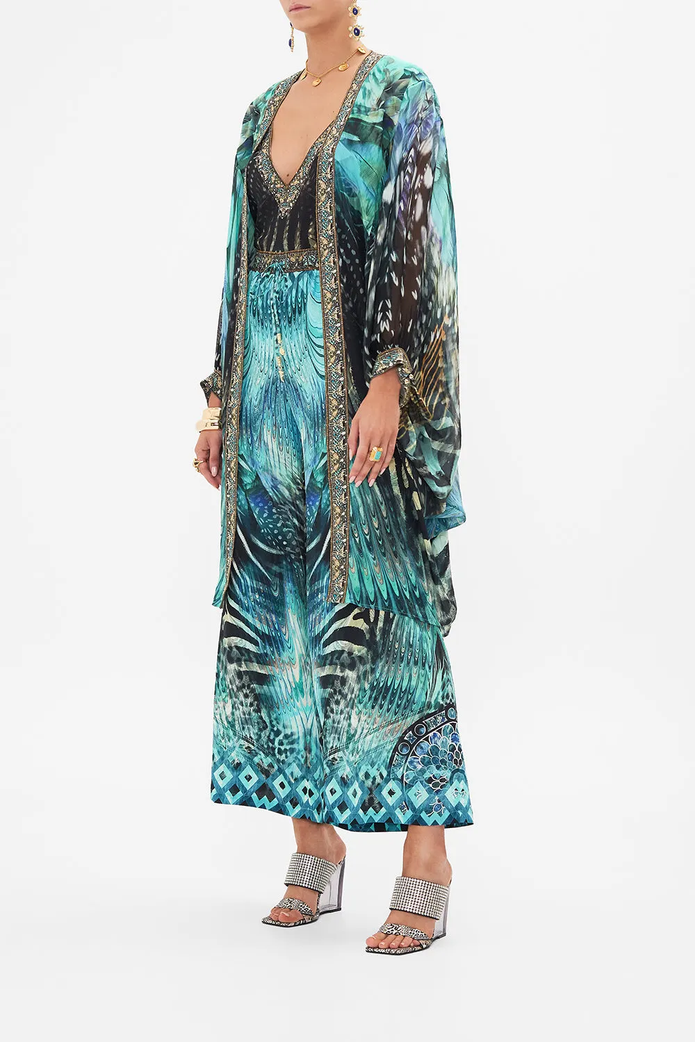 DRAMATIC SLEEVE COCOON LAYER AZURE ALLURE