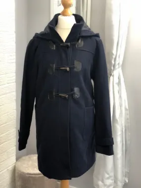 Fashionably Pregnant Maternity Duffle Coat - Navy Blue