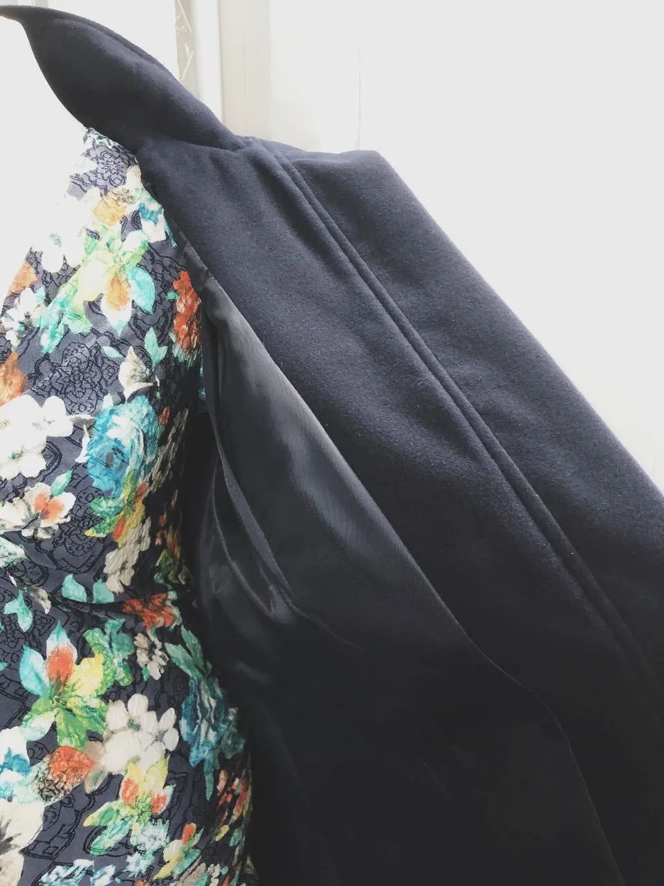 Fashionably Pregnant Maternity Duffle Coat - Navy Blue