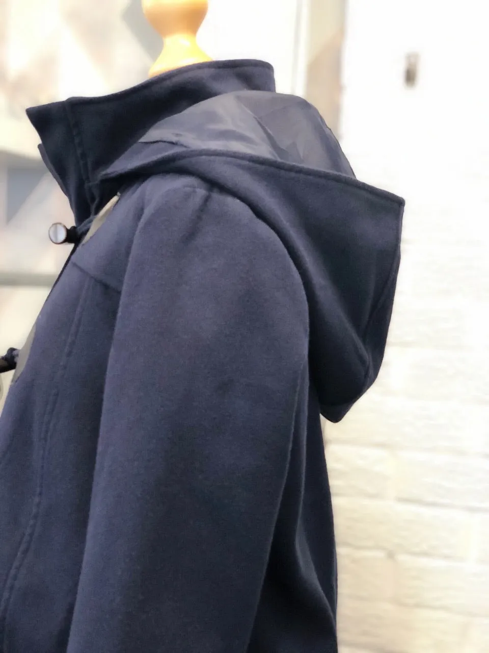 Fashionably Pregnant Maternity Duffle Coat - Navy Blue