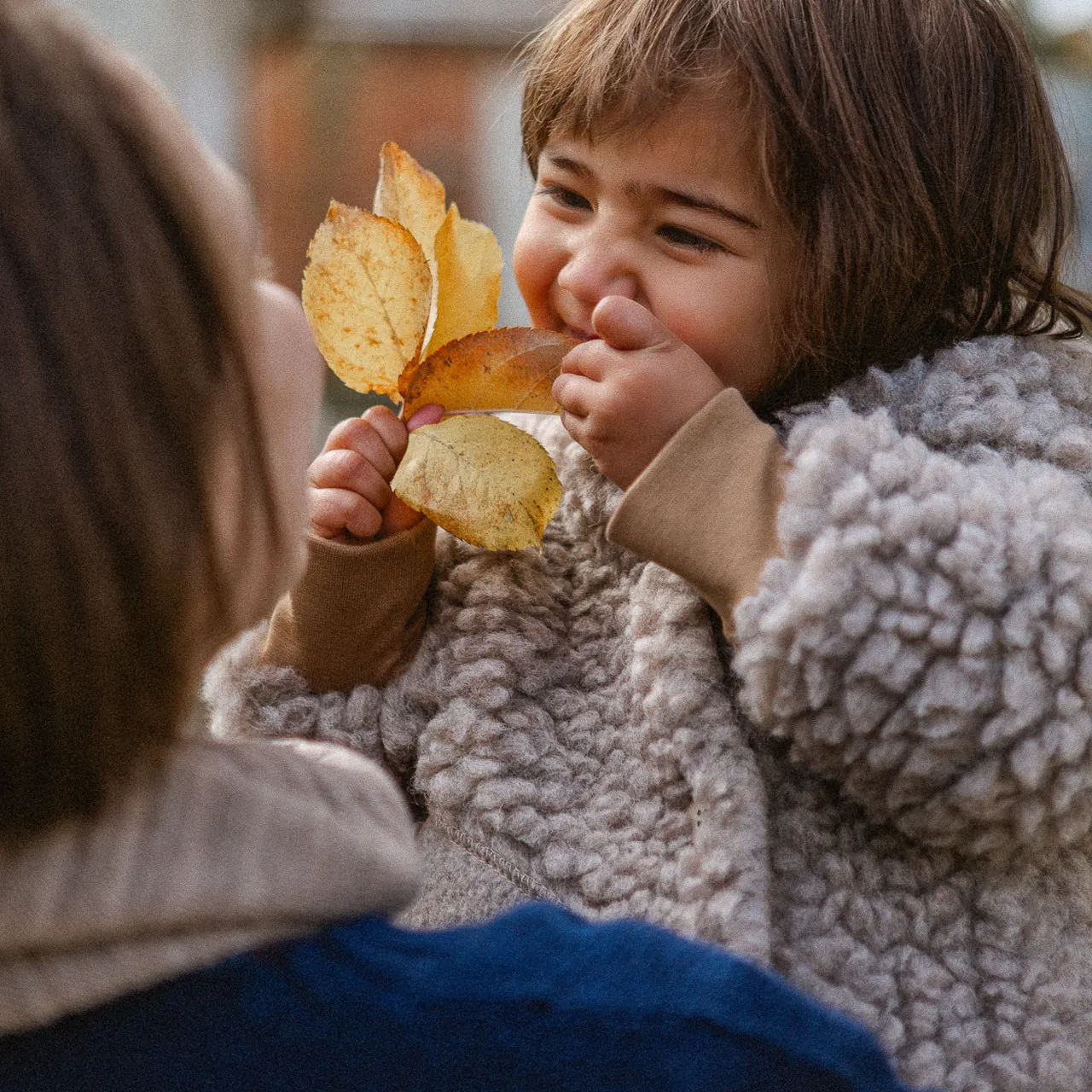 Plush Hooded Jacket - Wool/Tencel Teddy (1-8y)