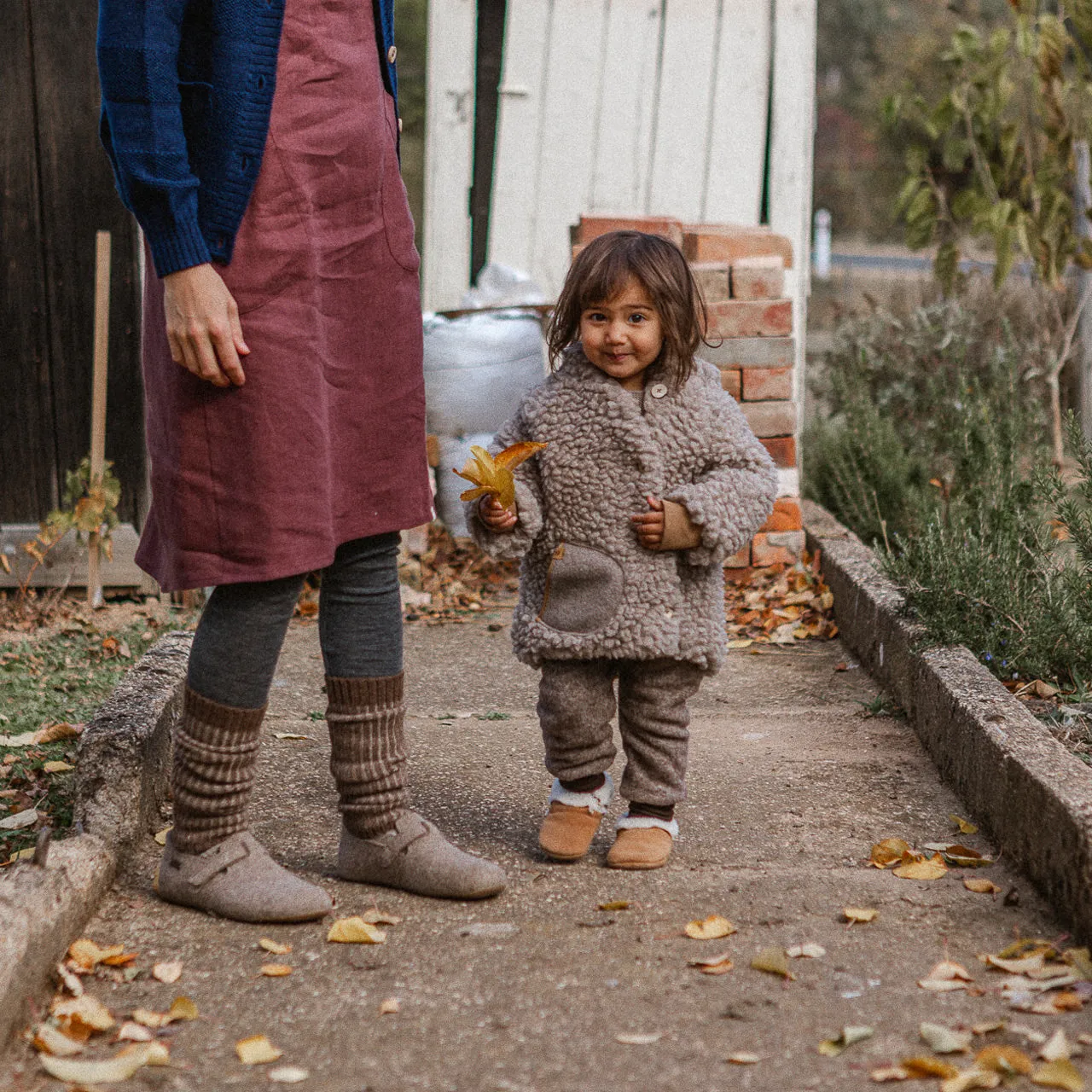 Plush Hooded Jacket - Wool/Tencel Teddy (1-8y)